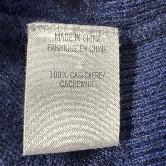 Theory Blue Cashmere V Neck Button Front Slouchy Cardigan Sweater size XS - Picture 9 of 11